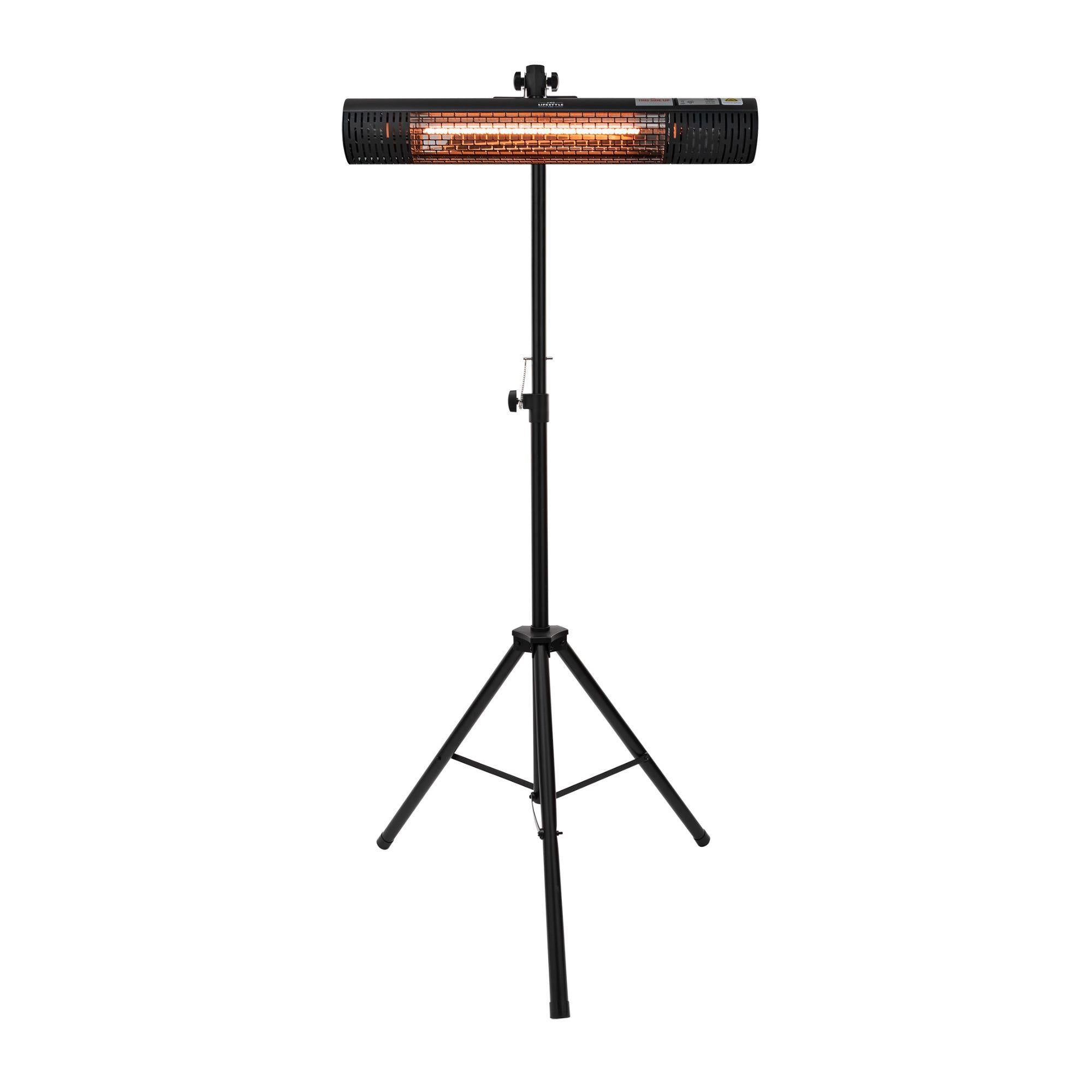 Lifestyle by Focus Infrared Electric Cold Space Heater (Black) with Tripod Stand