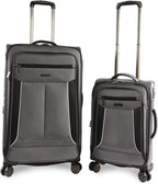 Luggage Viceroy 2 Piece Set Expandable Suitcase with Spinner Wheels, Charcoal, One Size