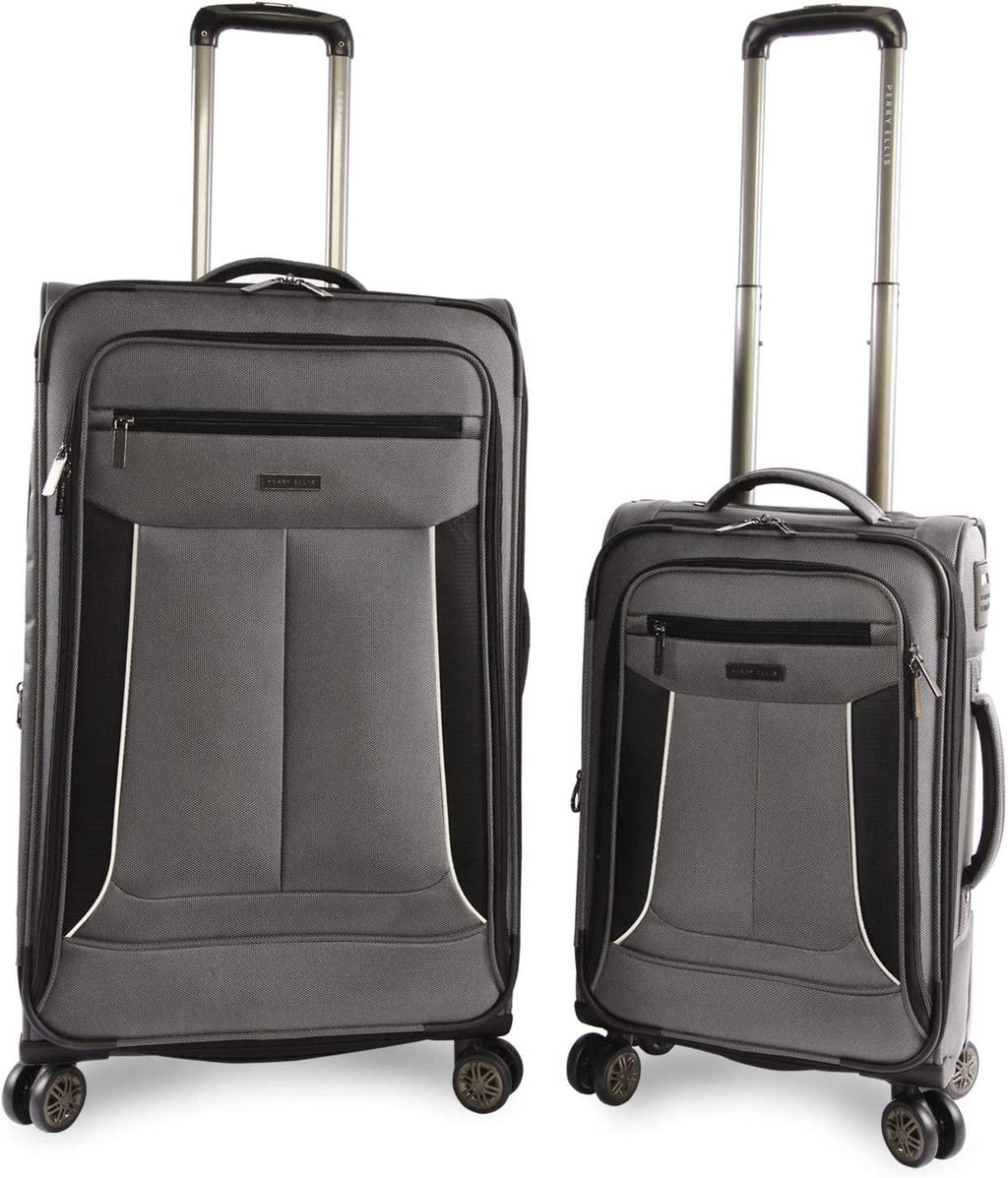 Luggage Viceroy 2 Piece Set Expandable Suitcase with Spinner Wheels, Charcoal, One Size