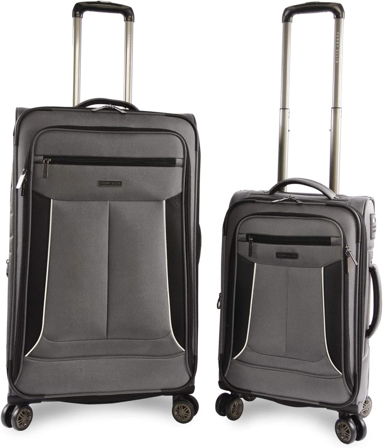 Luggage Viceroy 2 Piece Set Expandable Suitcase with Spinner Wheels, Charcoal, One Size