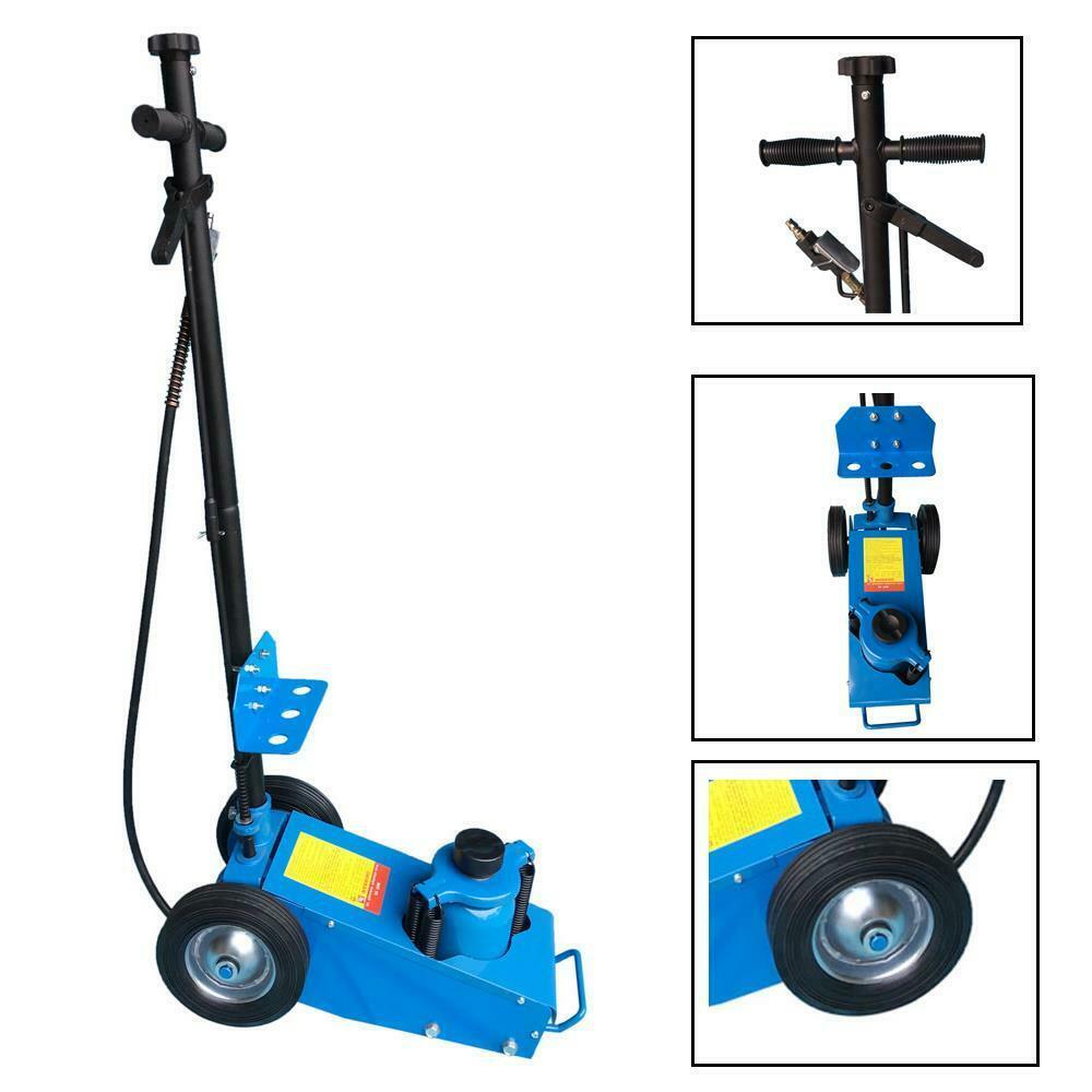 Heavy duty 22 Ton Air Hydraulic Floor Jack Wheels Lift Truck Bus Shop Equipment