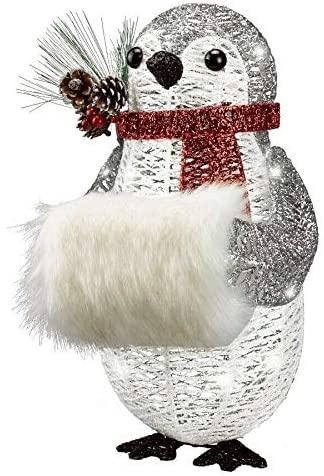 Christmas Xmas Decor Decoration Lights Indoor Outdoor Incandescent LED Glitter Penguin Baby