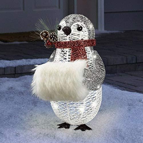 Christmas Xmas Decor Decoration Lights Indoor Outdoor Incandescent LED Glitter Penguin Baby