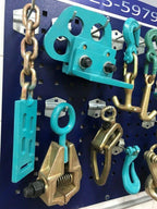 SET#8  -19 PIECE AUTO BODY FRAME MACHINE HEAVY DUTY PULLING CLAMPS TOOLS CHAINS