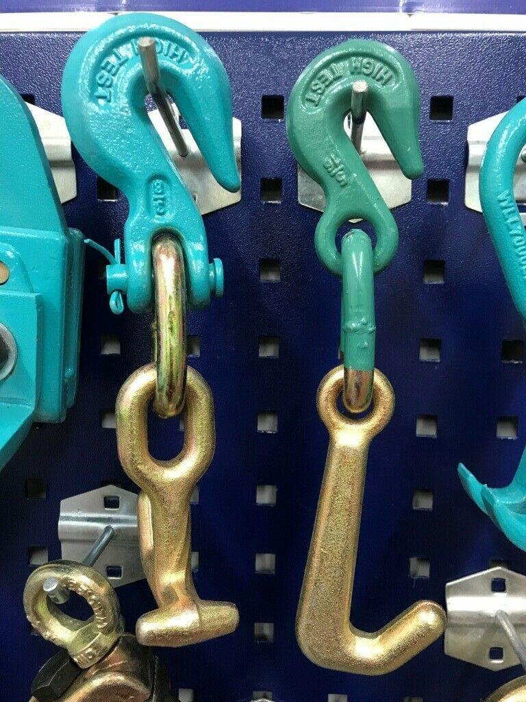 SET#8  -19 PIECE AUTO BODY FRAME MACHINE HEAVY DUTY PULLING CLAMPS TOOLS CHAINS