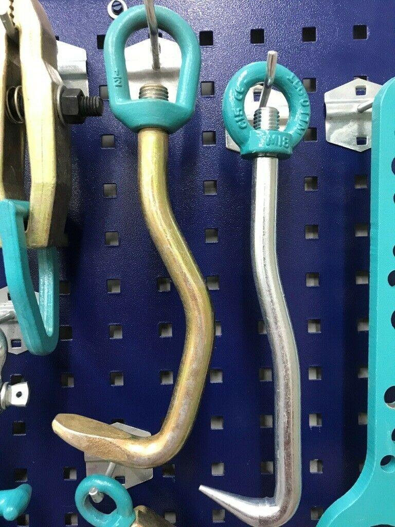 SET#8  -19 PIECE AUTO BODY FRAME MACHINE HEAVY DUTY PULLING CLAMPS TOOLS CHAINS
