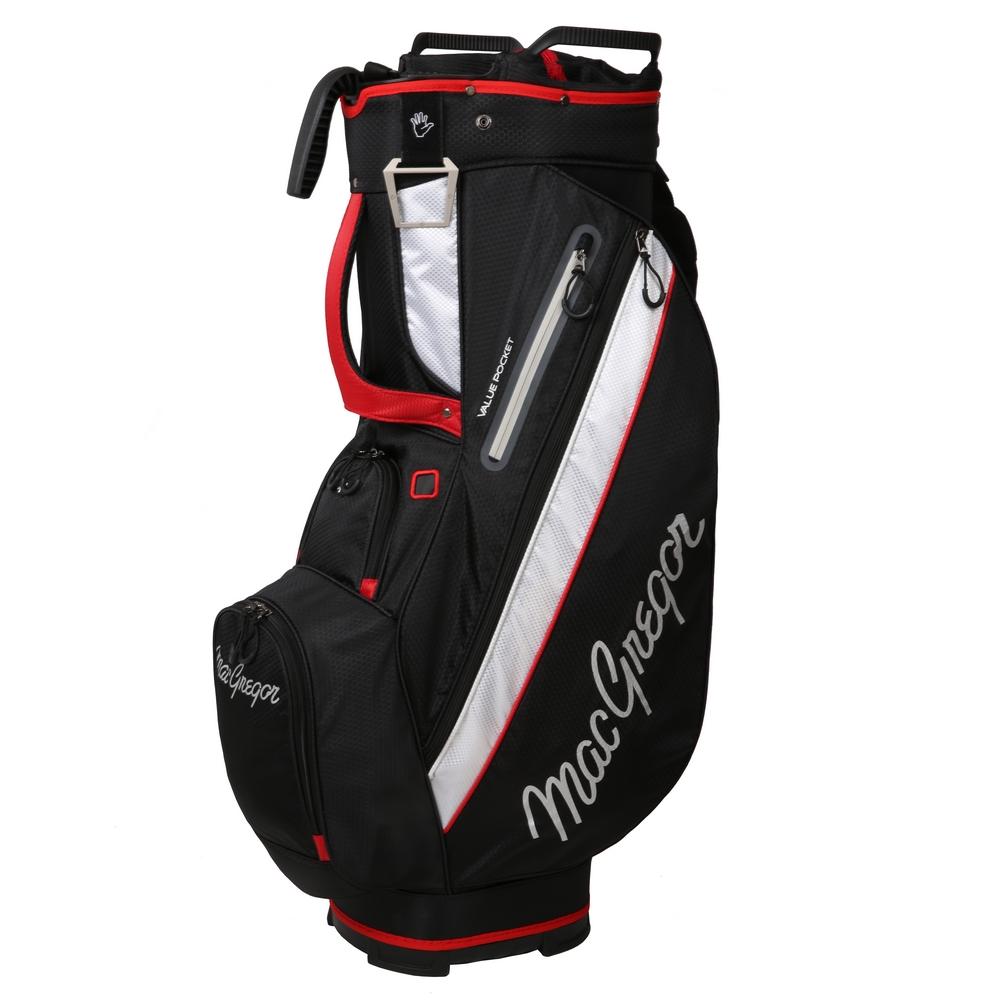 MacGregor Golf Tourney 2-in-1 Cart Bag with Removable Carry/Stand Bag, Black/Red
