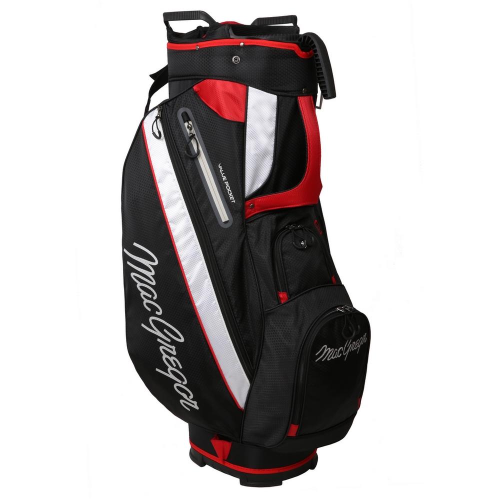 MacGregor Golf Tourney 2-in-1 Cart Bag with Removable Carry/Stand Bag, Black/Red