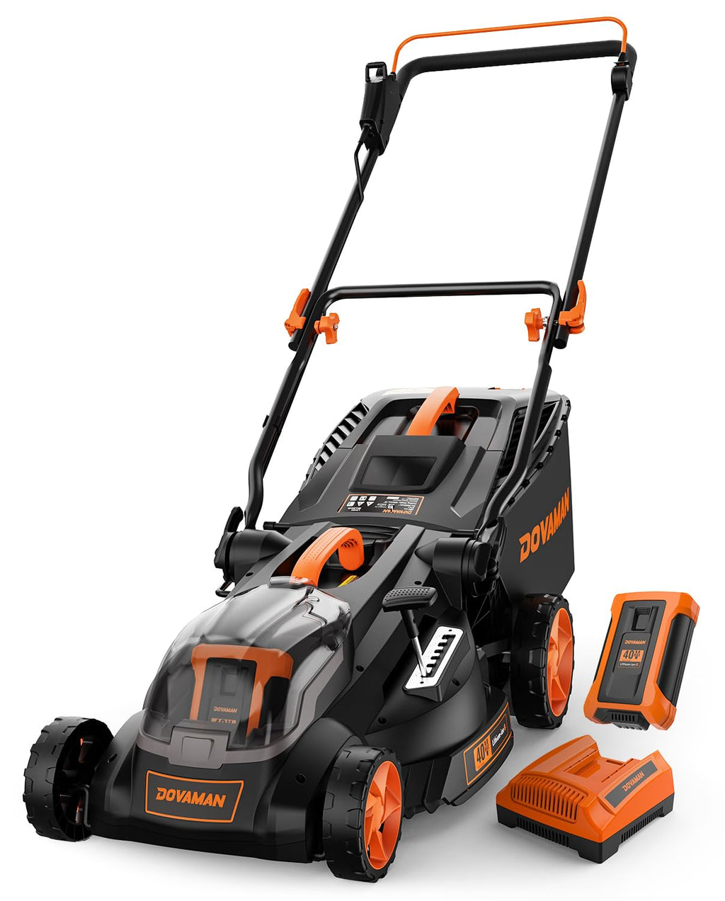 40V 19" Cordless Lawn Mower, Brushless Push Lawn Mower w/ 13.2Gal Bag, 98% Grass Collection, 3-Step er Foldable, 6-Position Height Adjustment Meets Various Cutting Needs