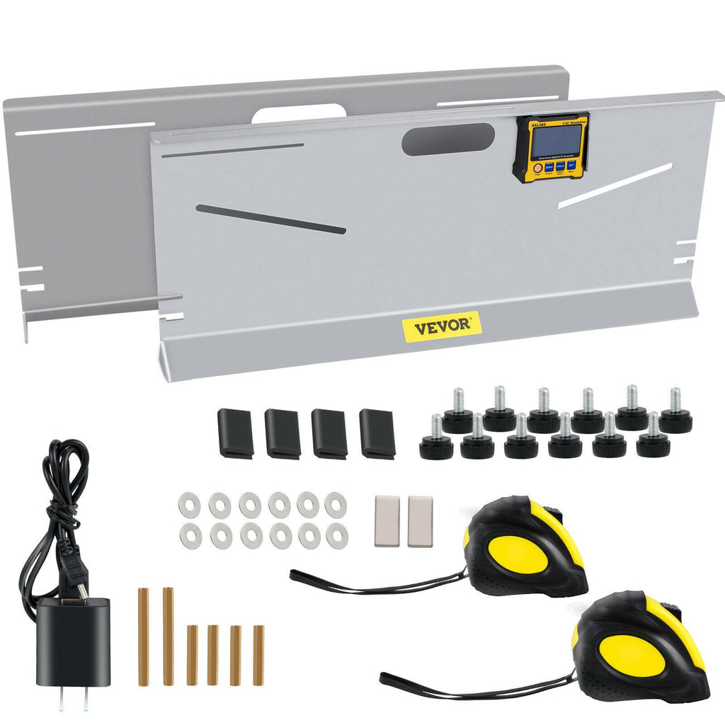 Wheel Alignment Tool Camber Caster Toe Plates 6 Probes w/ Digit Screen