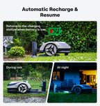 Raccoon 2 SE Wire Robot Lawn Mower, No RTK for Max. 0.15 Acre Lawn Area, 1.18"–3.15” Cutting Height, Intelligent AI Robotic Lawn Mower with 5Ah Fast-Charging Battery Robot Mower for Small Lawns