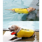 KDKDA Sports Style Ripstop Dog Life Jacket Safety Vest with Superior Buoyancy Rescue Handle Pet Life Jacket Life Jackets for Dogs Small Dogs Duck Pattern Pet Float Coat Dog Lifesaver Dog Life Vest