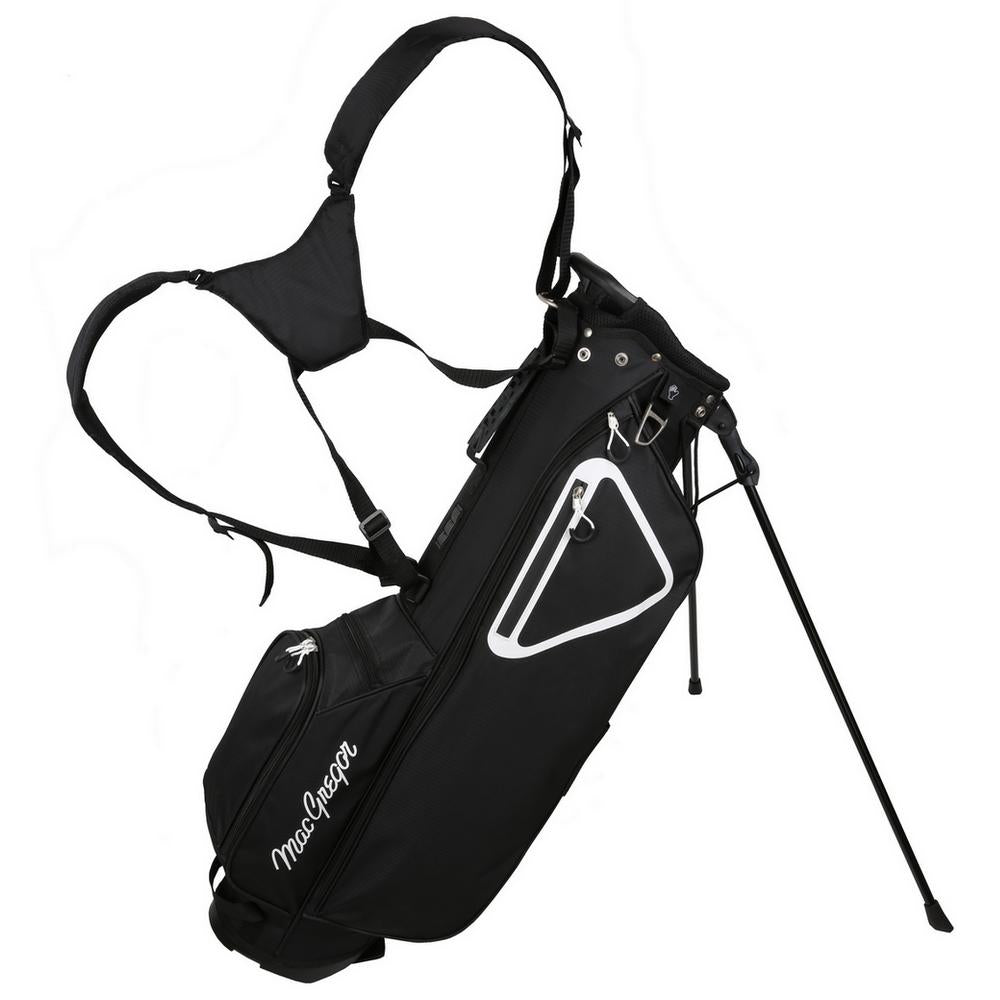 MacGregor Golf MacStand Bag - Slim Lightweight 7" Golf Bag Black/White