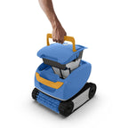Aqua Products SOLAG Sol Automatic Robotic Pool Cleaner Sweeper with 1 Touch Operation and EZ Clean Basket for Small Above Ground
