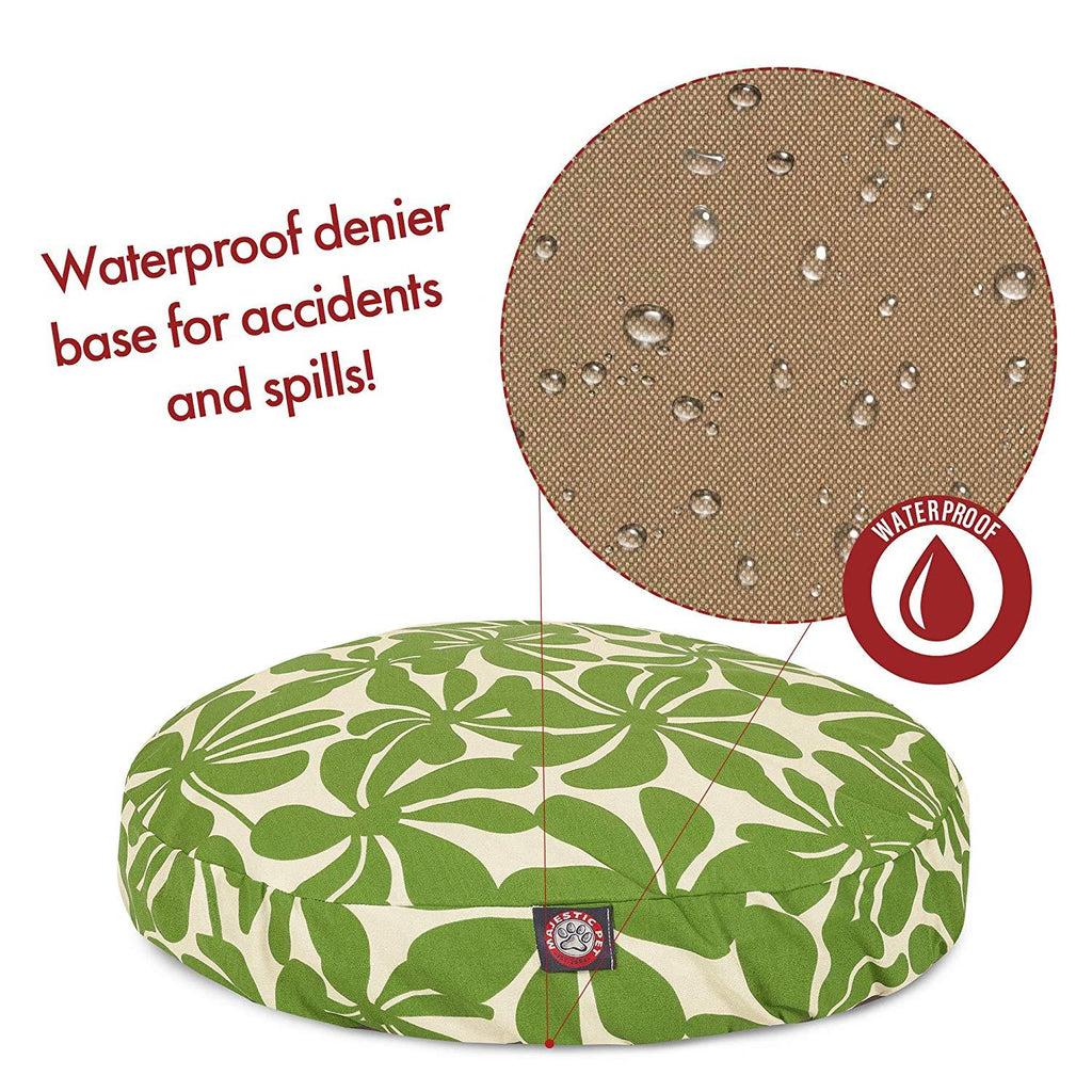 SaPlantation LarRound Indoor Outdoor Pet Dog Bed With Removable Washable Cover By Majestic Pet Products
