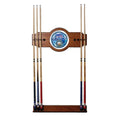 U.S. Navy 30 in. Wooden Billiard Cue Rack with Mirror