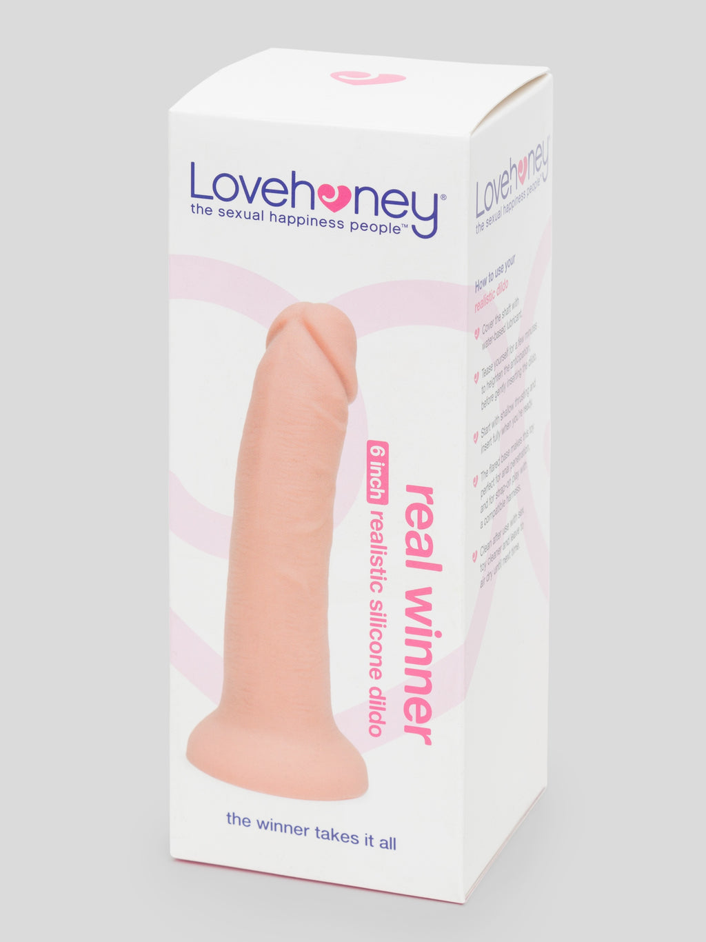 Lovehoney Realistic Silicone Suction Cup Dildo 6 Inch , Flesh Pink | Flesh Pink