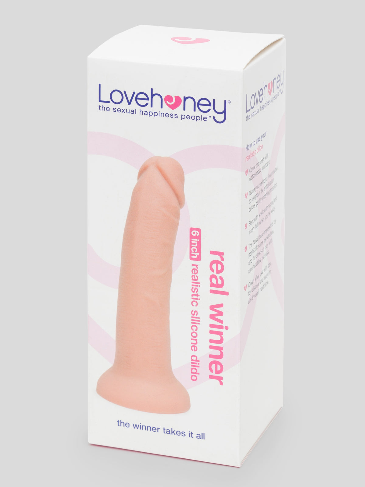 Lovehoney Realistic Silicone Suction Cup Dildo 6 Inch , Flesh Pink | Flesh Pink