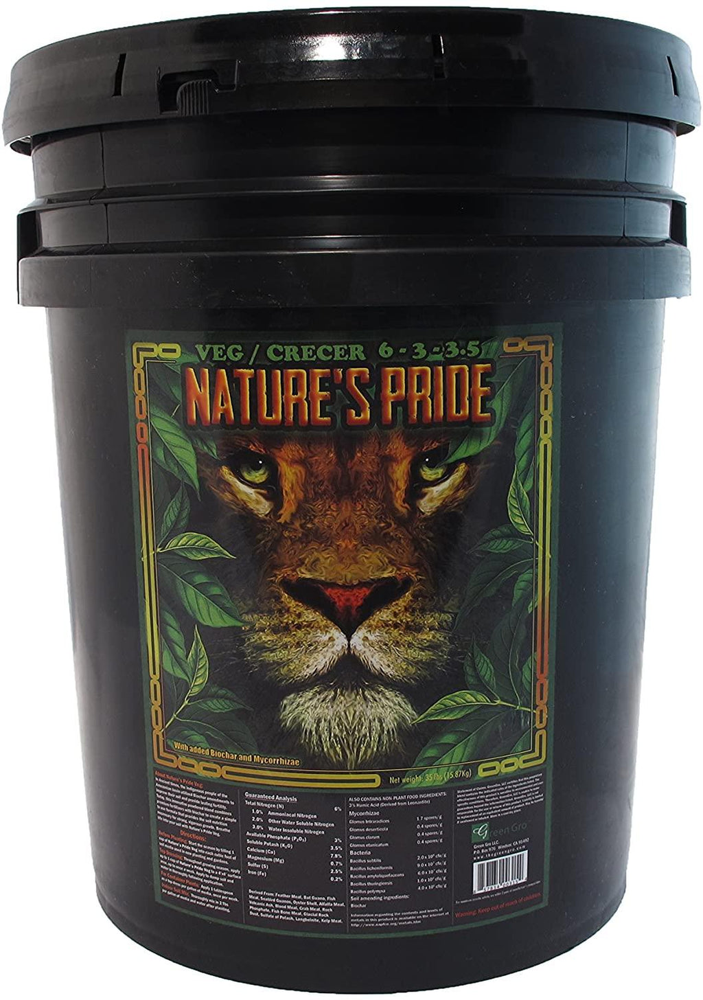 greengro fv-5035 nature's pride veg fertilizer 35 lb