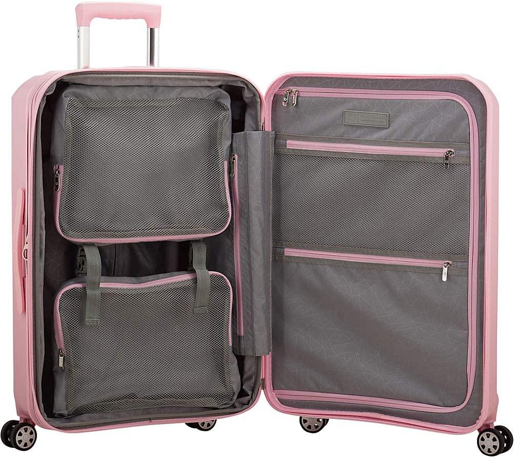 Pagosa Indestructible Hardshell Expandable Spinner Luggage, Baby Blue, 2-Piece Set (22/26)