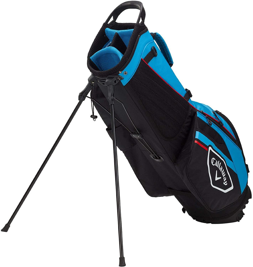 Callaway Golf CHEV 21 Stand Bag Black Cyan Red
