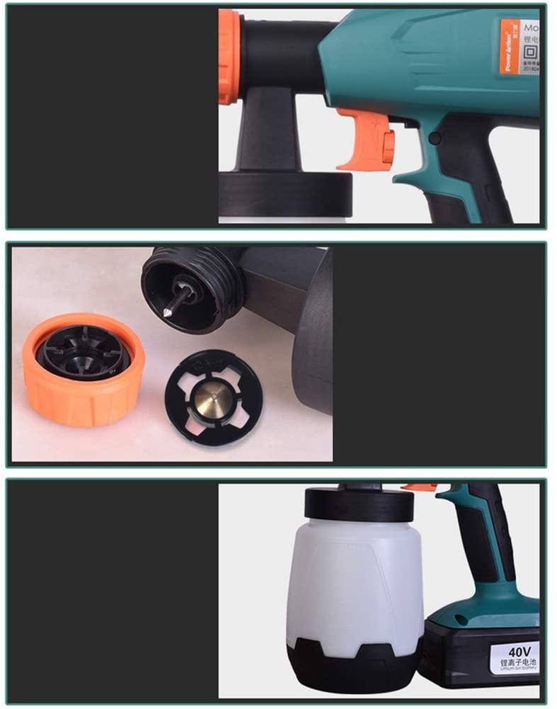WEZER OTY Paint Sprayer Electric,Equipped with 1.8Mm360° Controllable Copper Nozzle and 1L Watering Can for Leather