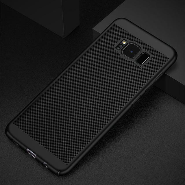 Phone Accessories - Hard PC Matte Full Cover Heat Dissipation Case For Samsung Galaxy S8 S9 S10 Plus NOTE 8 9 S6 S7 Edge
