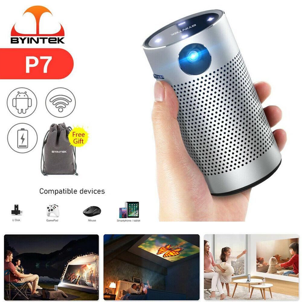 pocket portable smart projector android 8.1 os wifi 1080p 4k tv led home theater
