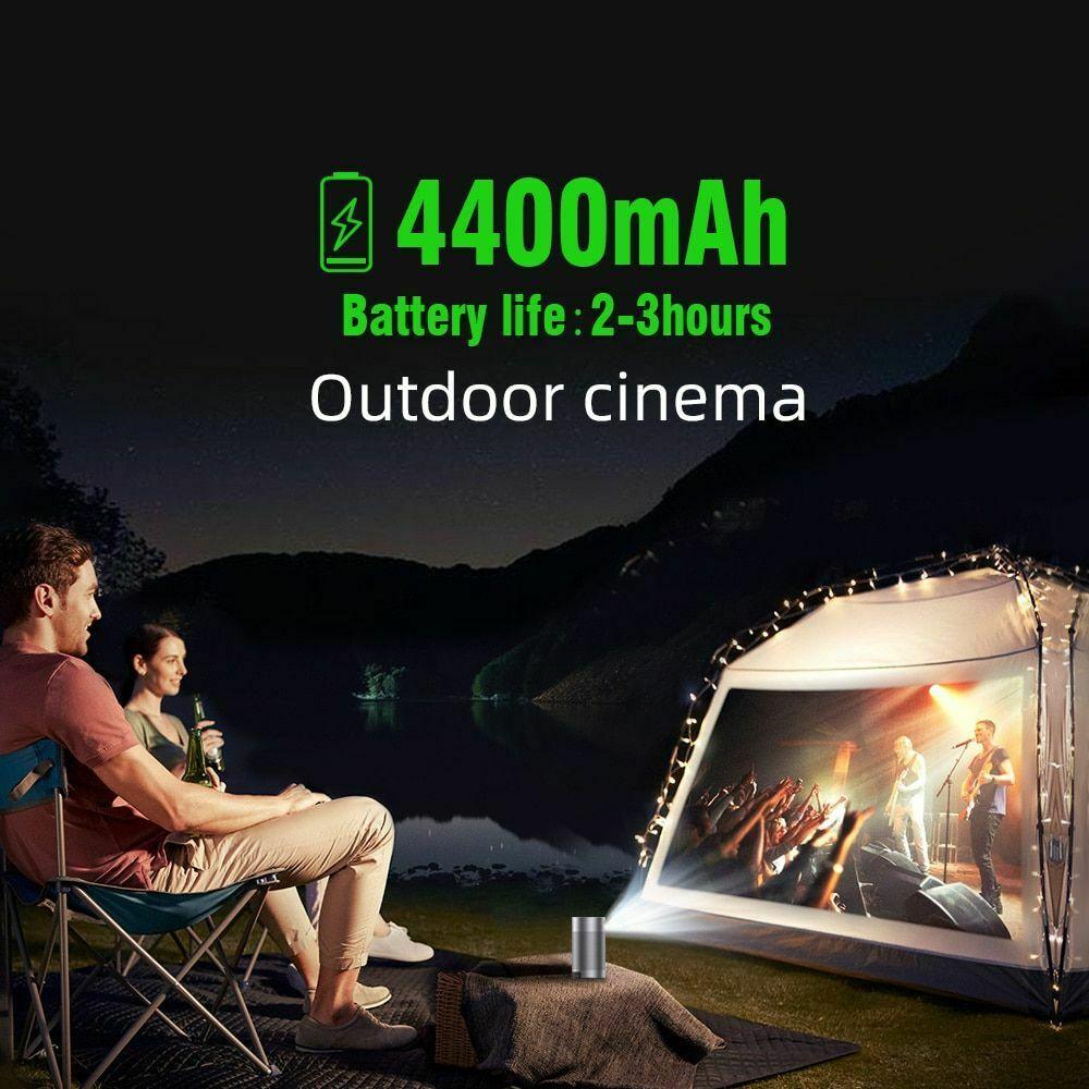 pocket portable smart projector android 8.1 os wifi 1080p 4k tv led home theater