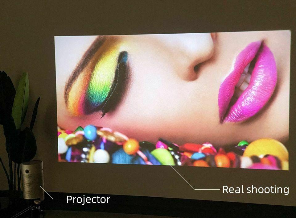 pocket portable smart projector android 8.1 os wifi 1080p 4k tv led home theater