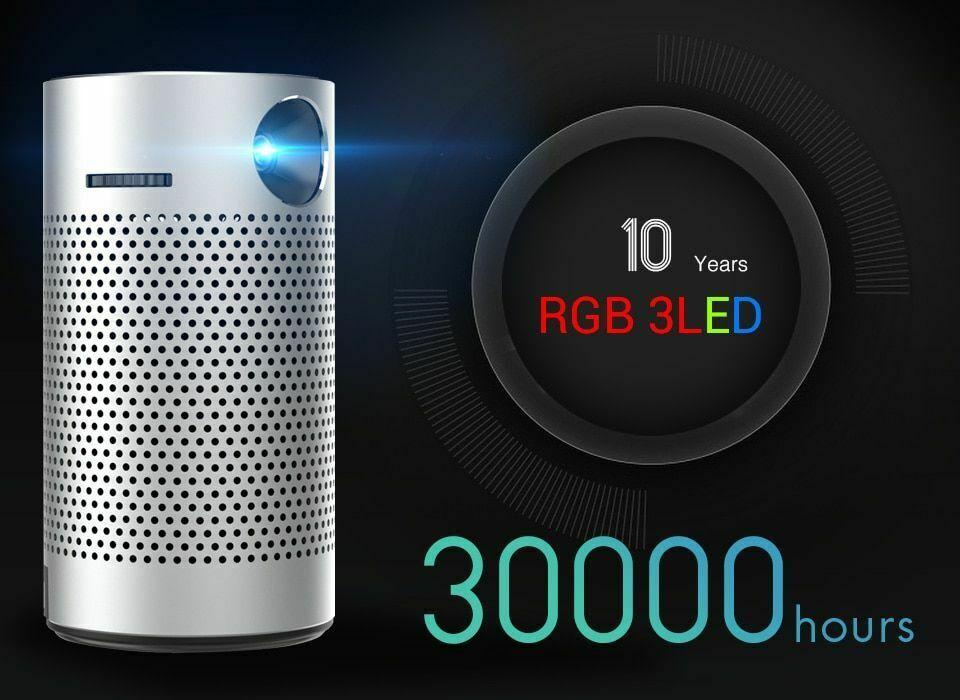 pocket portable smart projector android 8.1 os wifi 1080p 4k tv led home theater