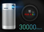 pocket portable smart projector android 8.1 os wifi 1080p 4k tv led home theater