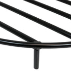 36 in. Round Black Steel Fire Pit Firewood Grate