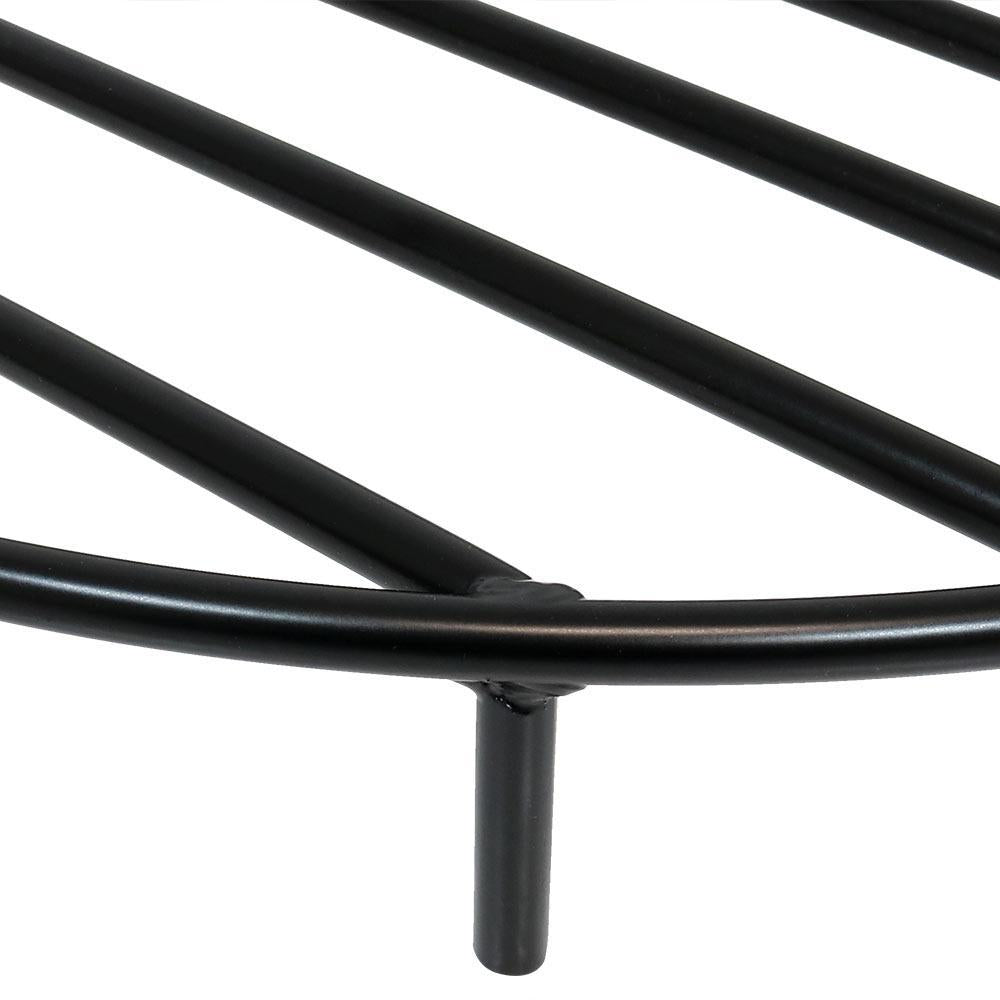36 in. Round Black Steel Fire Pit Firewood Grate
