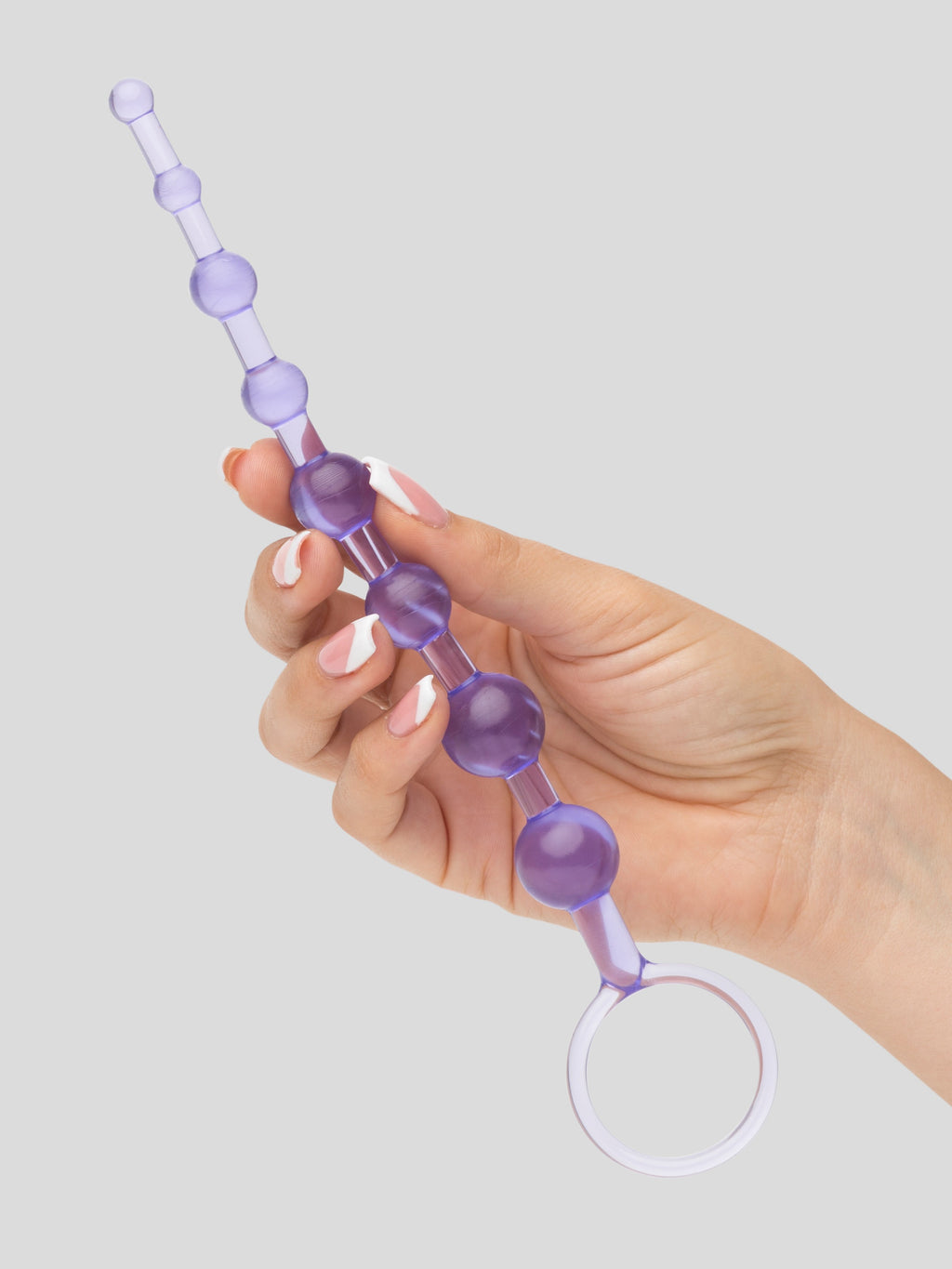 BASICS Anal Beads 8 Inch, Purple