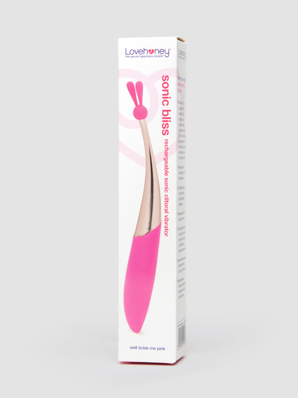 Lovehoney Sonic Bliss Rechargeable Sonic Clitoral Vibrator, Pink