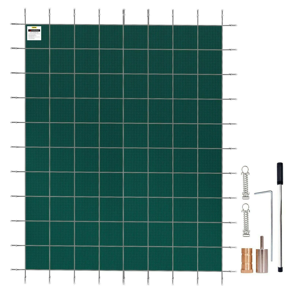 swimming pool safety cover inground 18x38ft, rectangle safety pool cover