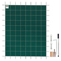 swimming pool safety cover inground 18x38ft, rectangle safety pool cover