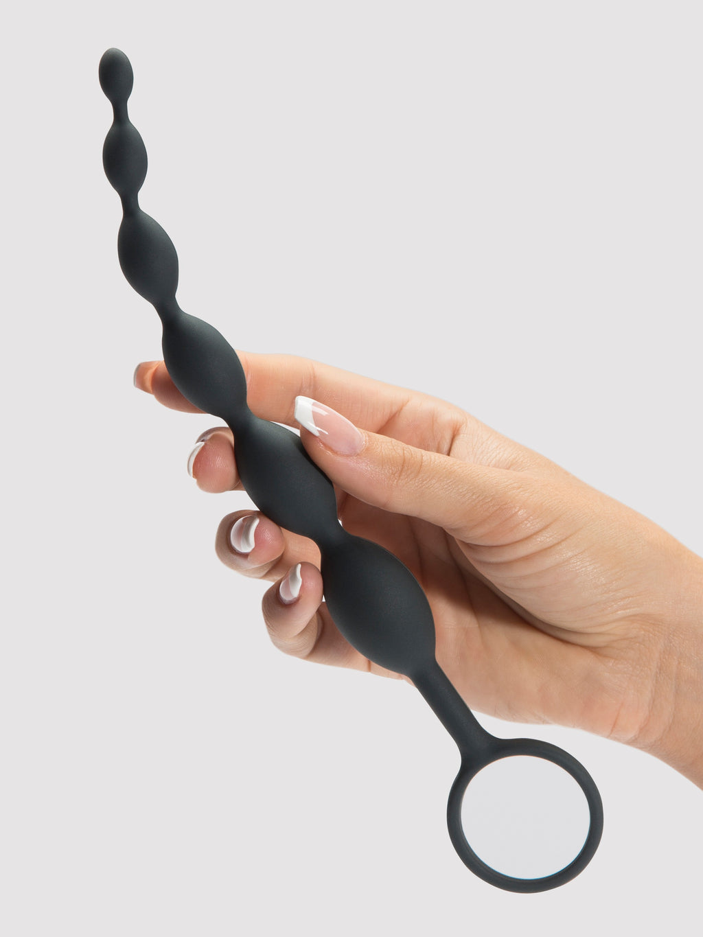 Fifty Shades of Grey Pleasure Intensified Silicone Anal Beads, Grey