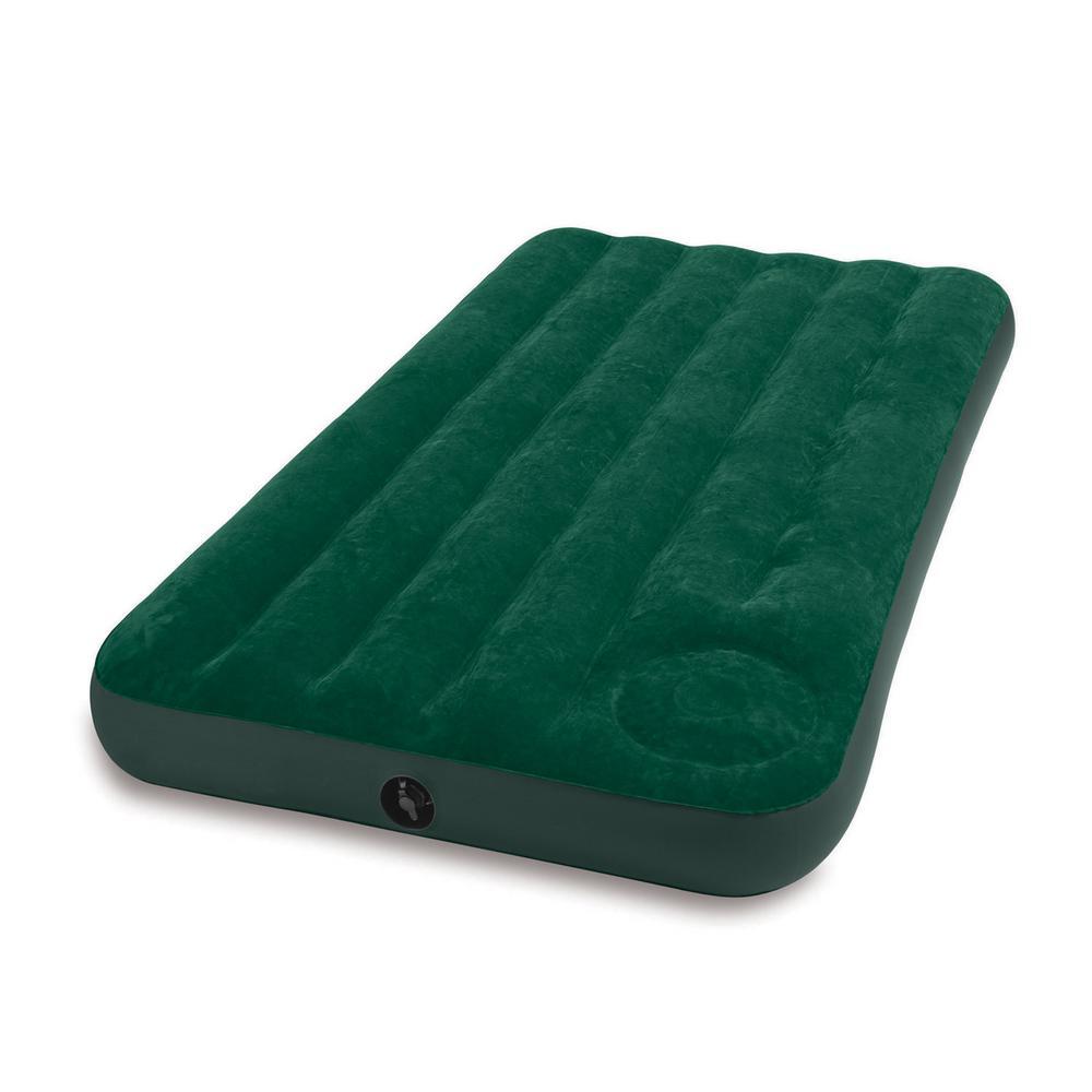 Inflatable Downy Outdoor Camping Air Mattress with Foot Pump, Twin (5-Pack)
