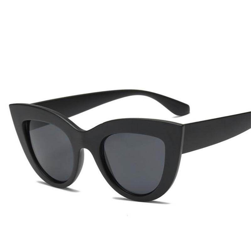 Retro Thick Frame Cat Eye Sunglasses