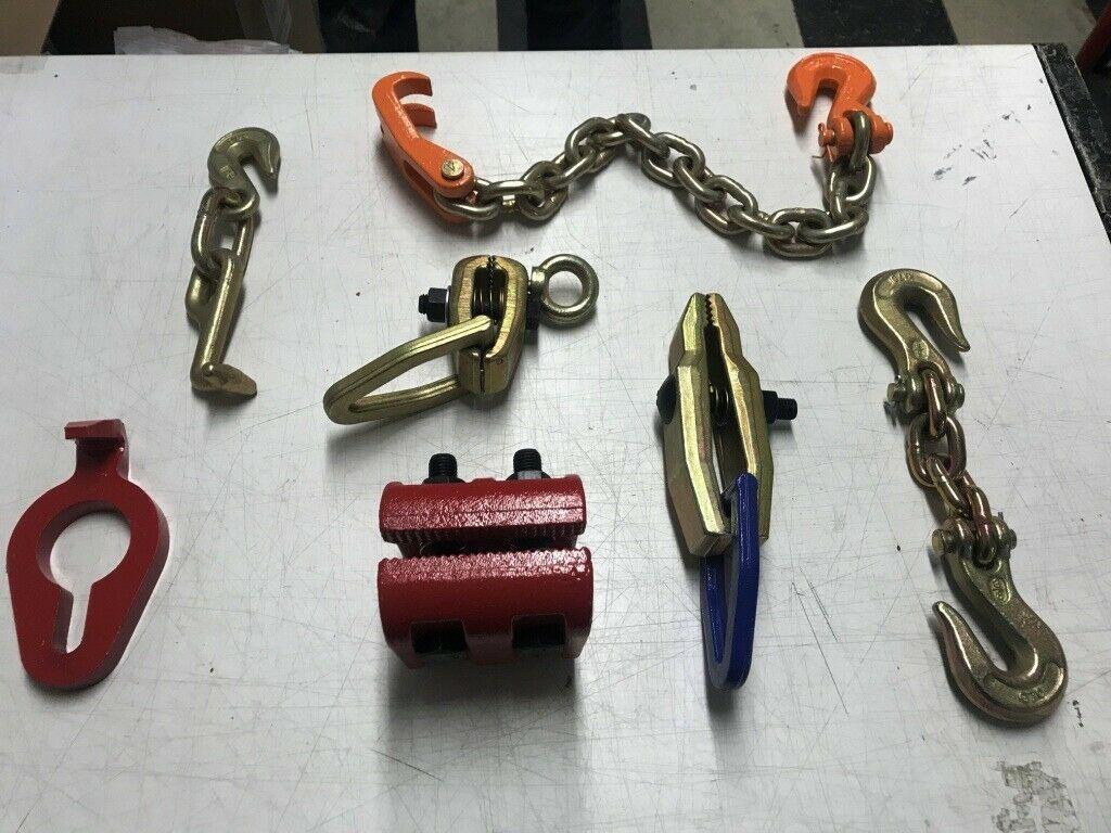 SET#19 AUTO BODY FRAME MACHINE HEAVY DUTY 7 PIECES TOOL AND CLAMP HOOK MINI