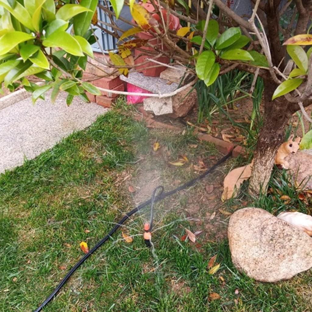 BBGS Automatic Drip Irrigation System with Hose & Adjustable Nozzle, Garden Watering Mist Cooling Outdoors Atomization Kits for Balcony Patio Lawn (Color : Style 6)
