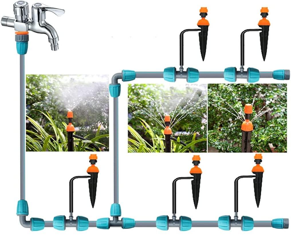 BBGS Automatic Micro Irrigation System, Distribution Watering Atomizing Nozzle Mister Dripper Kit for Garden, Patio, Lawn, Greenhouse, Plants