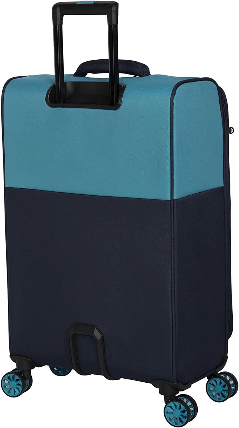 Duo-Tone 27" Softside Checked 8 Wheel Spinner, Capri Breeze/Dress Blues