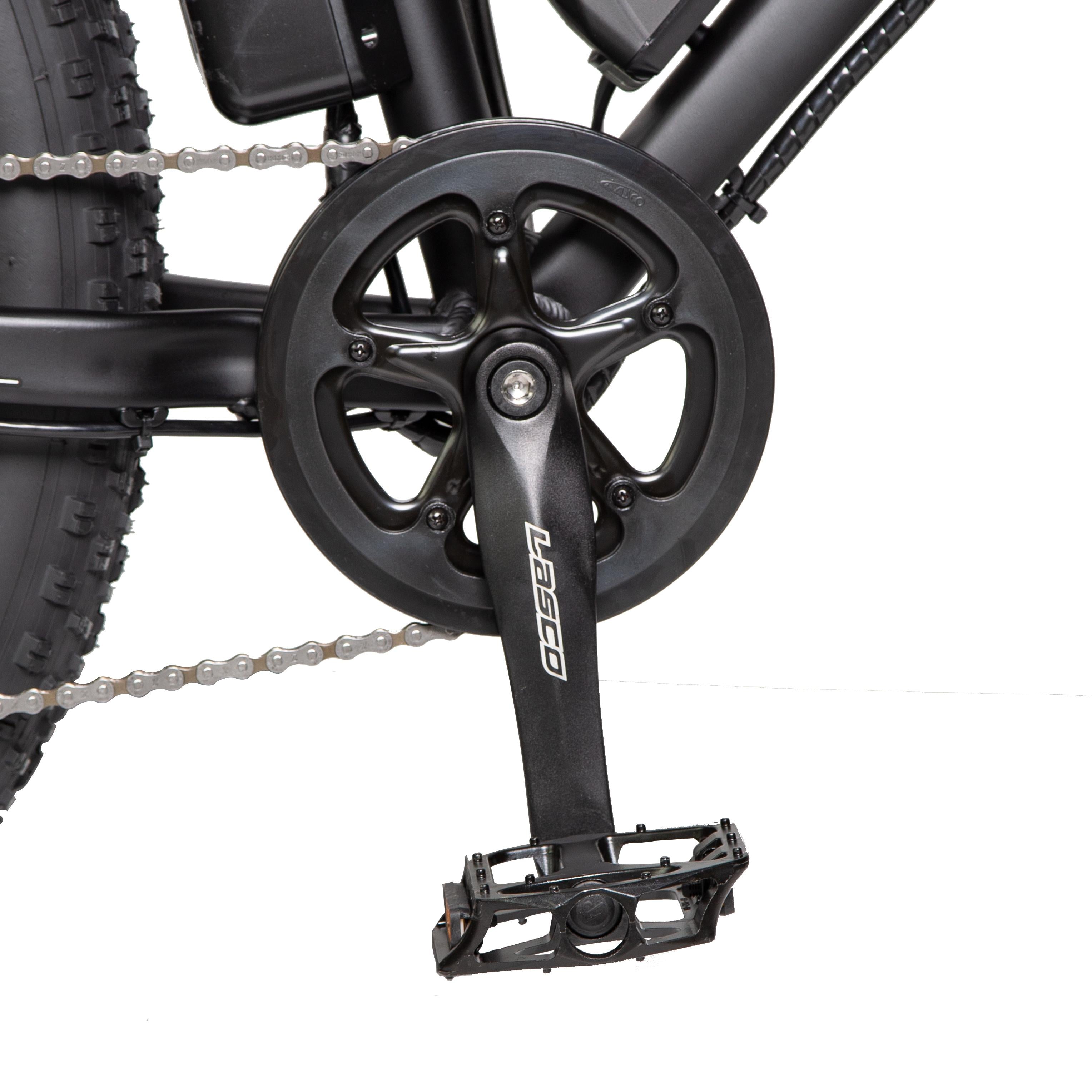 26" 36V 500W Fat Tire Electric Bicycle Mountain Beach e-Bike Removable Battery 7 Speed