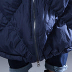 babakud rhombus sewing solid hooded winter down coat