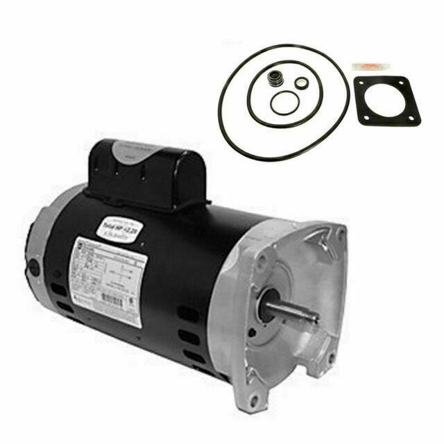 sta-rite max-e-pro 2hp p6r6g-208l repl motor kit ao smith sq1202 w / go-kit-79
