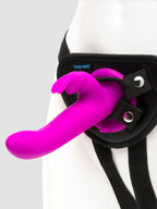 Happy Rabbit Rechargeable Vibrating Strap-On Harness Set, Purple