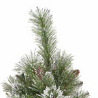 7.5-foot Cashmere Pine and Mixed Needles Hinged Artificial Christmas Tree with S